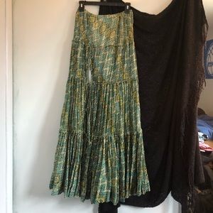 Free People One Esmeralda Maxi Skirt S